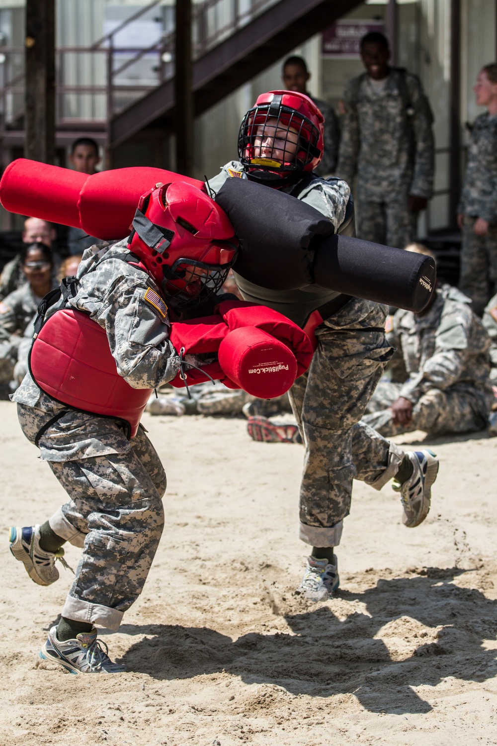 National Guard on X: #Soldiers demonstrate the Warrior Ethos during pugil  stick training during basic combat training (BCT).   / X