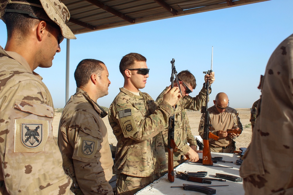 Coalition trains on foreign weapons