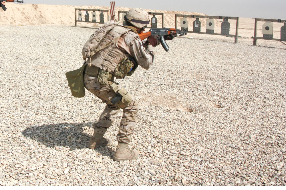 Coalition trains on foreign weapons