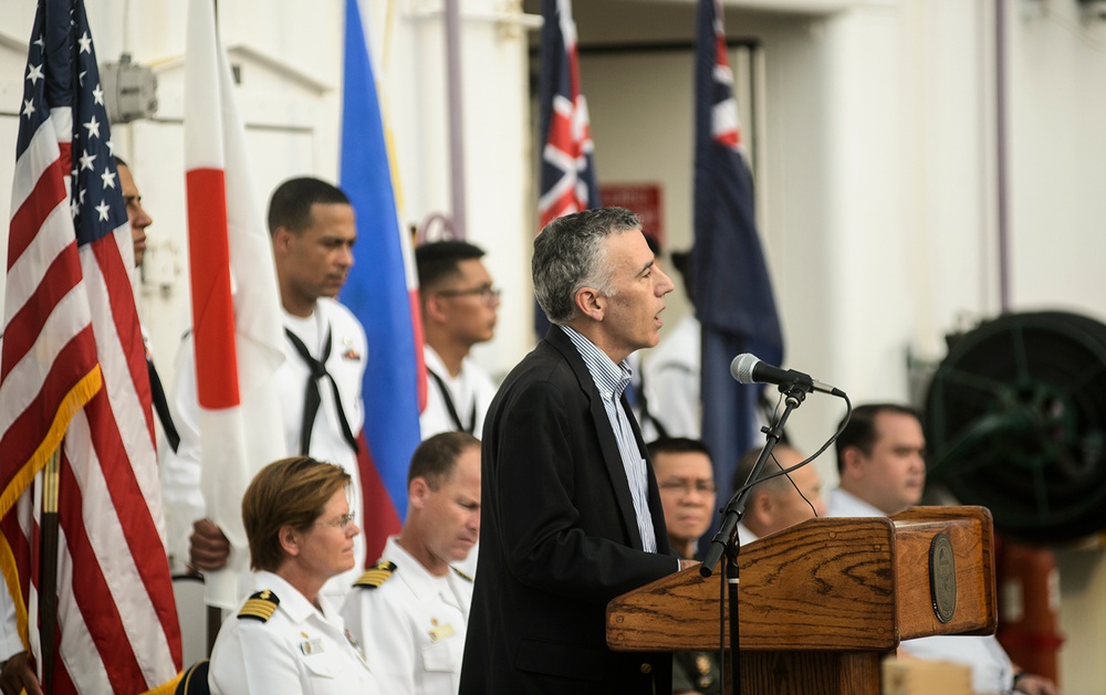 USNS Mercy hosts ceremony and reception in Subic Bay, Philippines