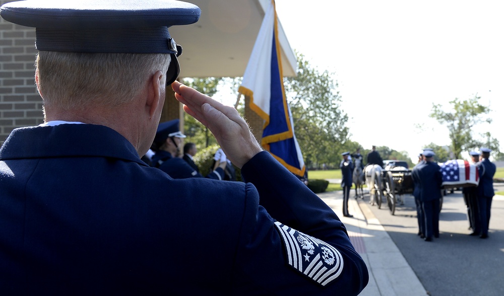 Chief Master Sgt. of the Air Force James Binnicker is laid to rest