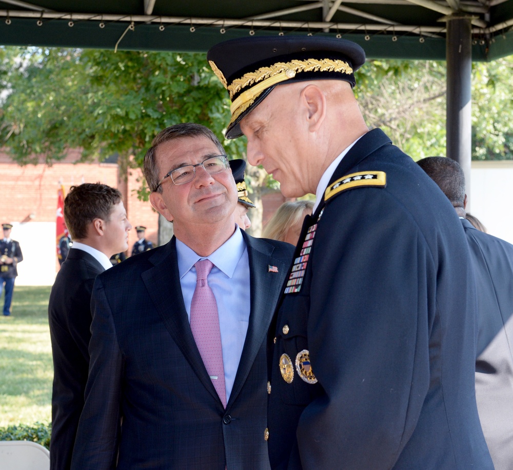 Secretary of defense speaks with CSA