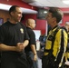 Chicago land mayor meets local resident and US Army 'Golden Knights' commander