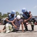 Malaysian armed forces secure distribution site during Exercise Keris Aman 2015