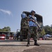 Malaysian armed forces secure distribution site during Exercise Keris Aman 2015