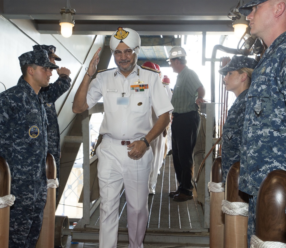 Pre-Commissioning Unit Gerald R. Ford (CVN 78) Indian Navy Tour, JWG