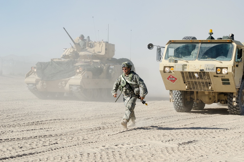 116th Cavalry Brigade Combat Team begins training at National Training Center