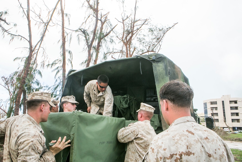 Marines purify, deliver potable water in Saipan