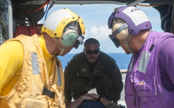 USNS Mercy (T-AH 19) conducts mass casualty drill during Pacific Partnership 2015