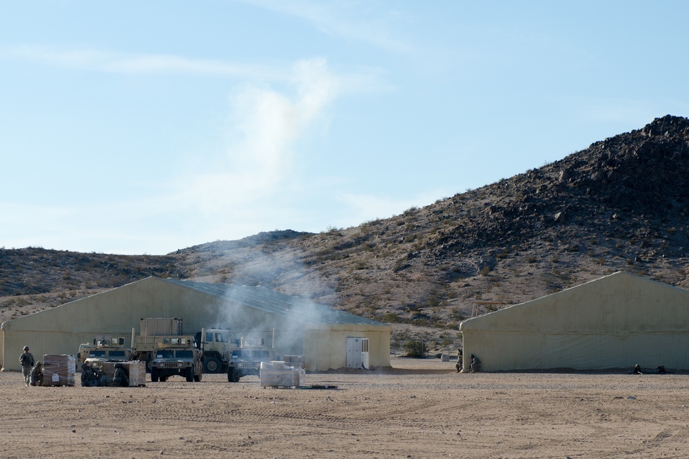 787th Combat Sustainment Support Battalion trains in the Mojave Desert