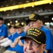 Over 40 World War II veterans at baseball game