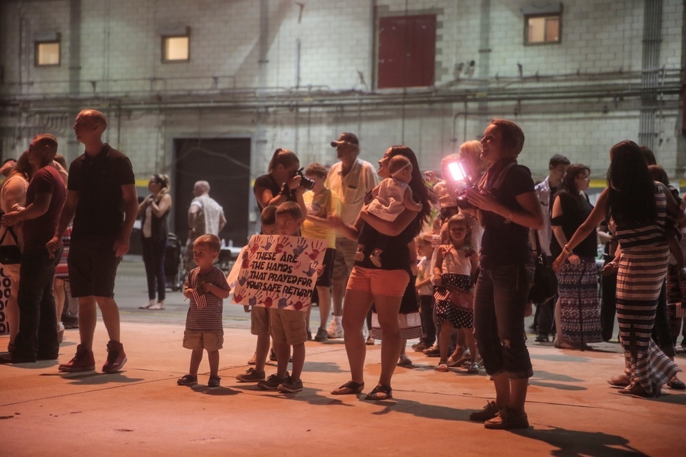 Hugs, kisses, tears and cheers: VMM-266 Marines return home
