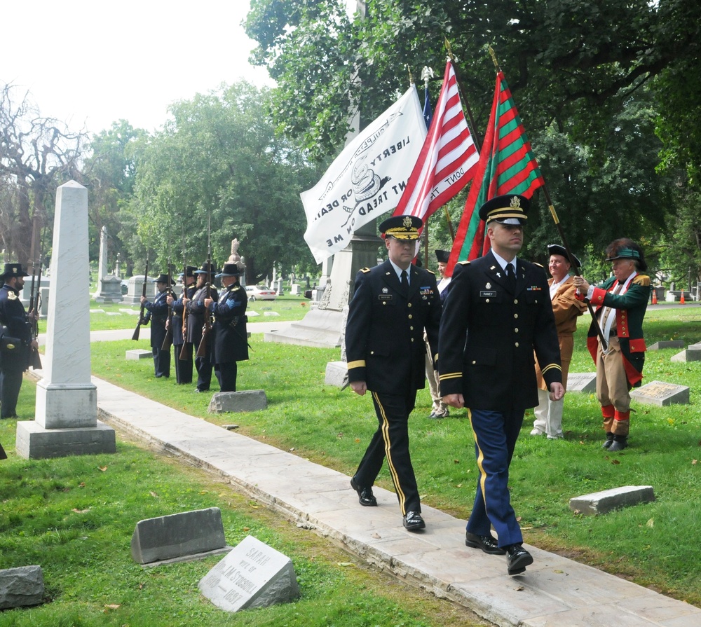 President Benjamin Harrison remembered during wreath laying ceremony