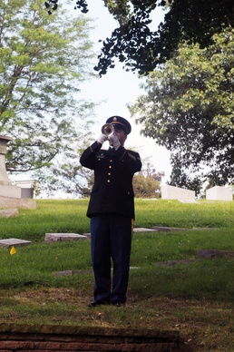 President Benjamin Harrison remembered during wreath-laying ceremony