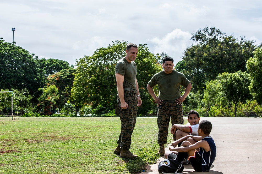 Marines and Sailors host soccer event in Dominican Republic