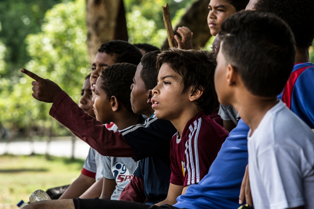 Marines and Sailors host soccer event in Dominican Republic