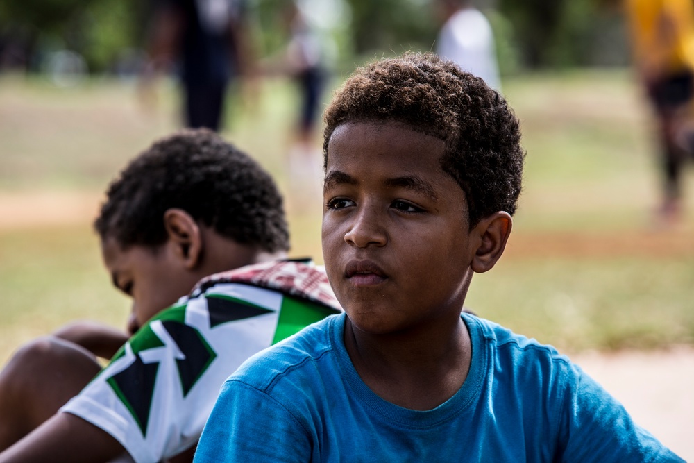Marines and Sailors host a soccer event in Dominican Republic