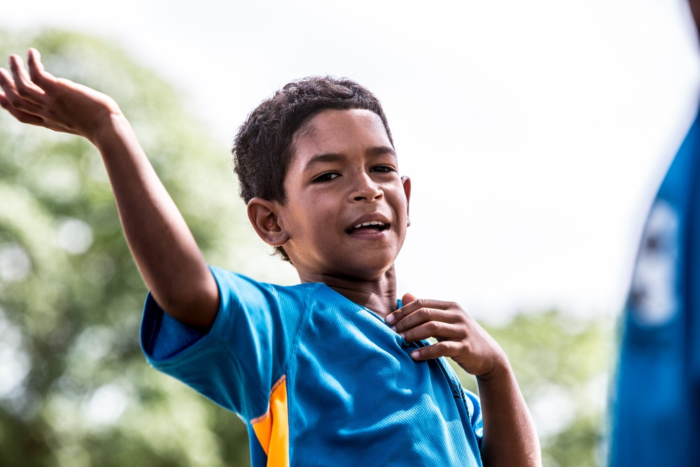 Marines and Sailors host a soccer event in Dominican Republic