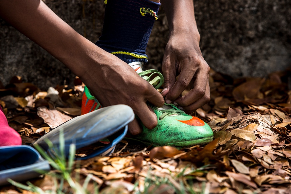Marines and Sailors host a soccer event in Dominican Republic