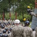 Marine recruits descend Parris Island tower, develop rappelling skills