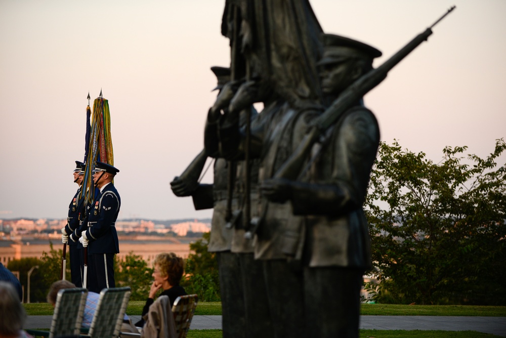 Greatest generation honored during wreath laying, AF band concert