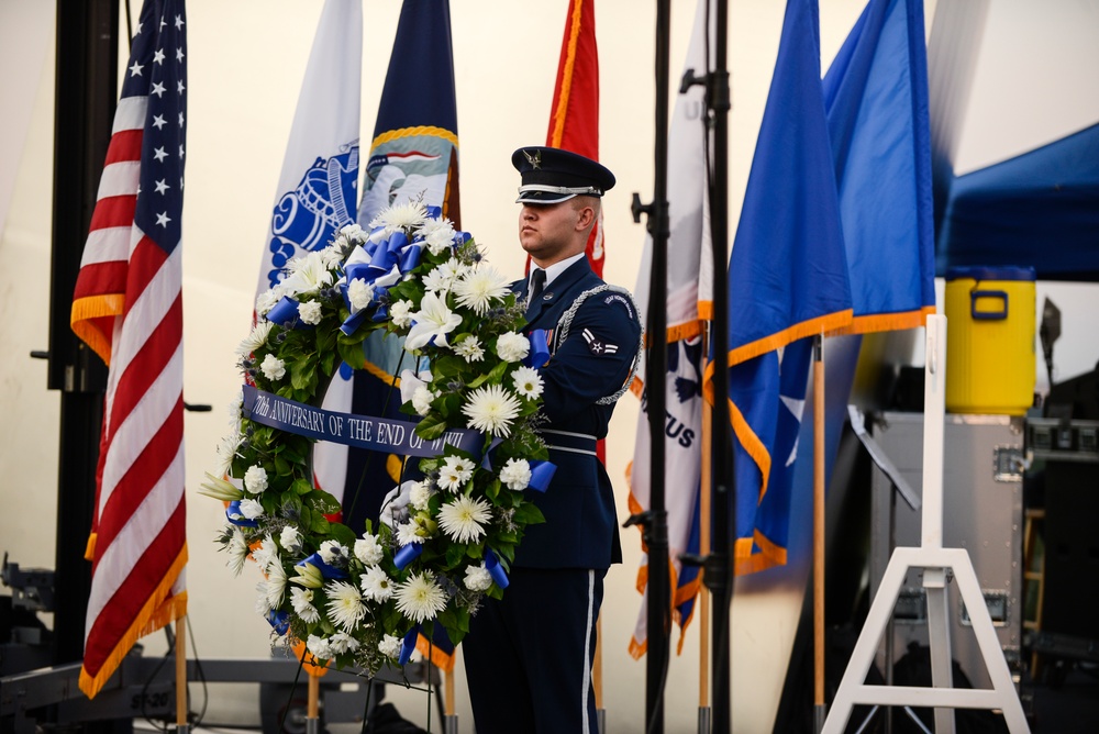 Greatest generation honored during wreath laying, AF band concert