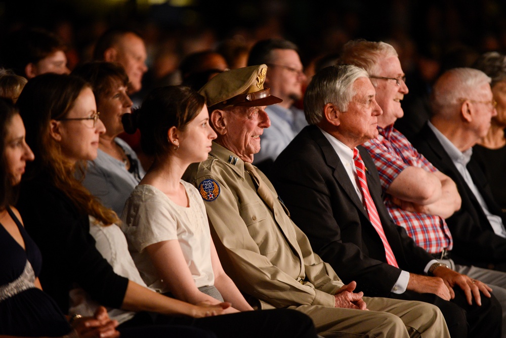 Greatest generation honored during wreath laying, AF band concert