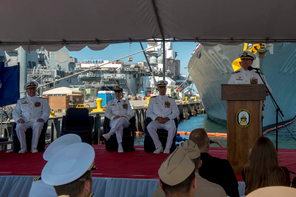 USS Dewey change of command ceremony