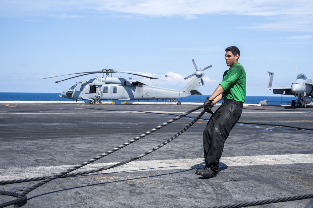 USS Harry S. Truman flight deck activity