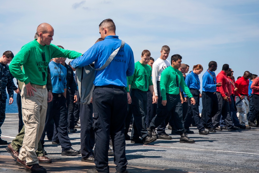 USS Harry S. Truman flight deck activity