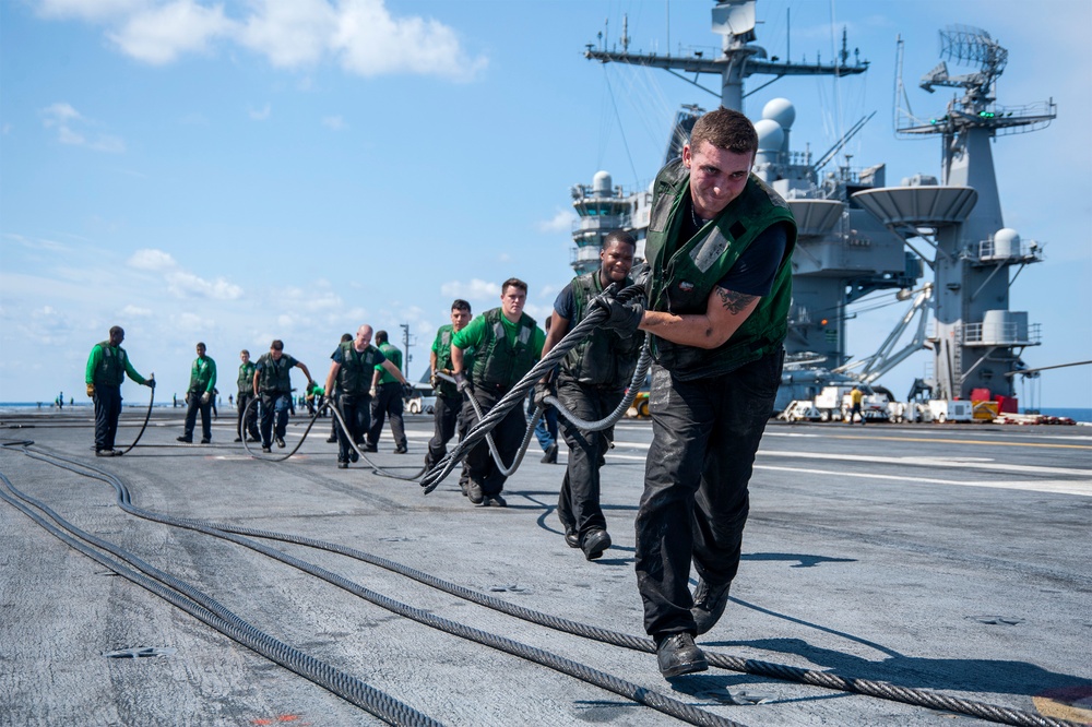 USS Harry S. Truman flight deck activity