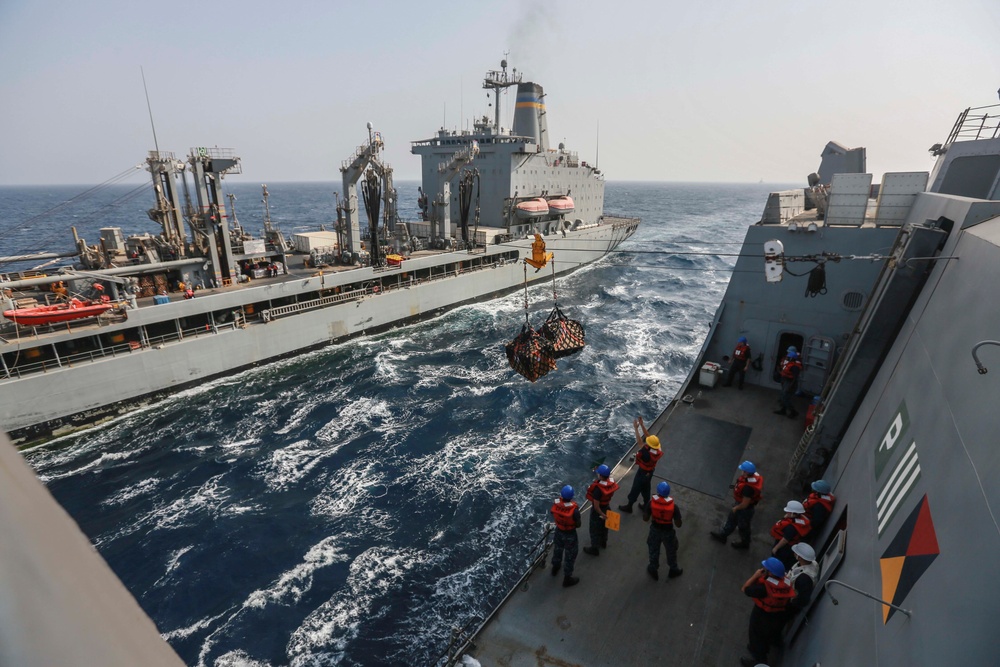 Mail call: U.S. Marines and Sailors sort packages