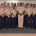 Commander, Naval Service Training Command visits with TSC chief selects