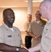 Commander, Naval Service Training Command visits with TSC chief selects