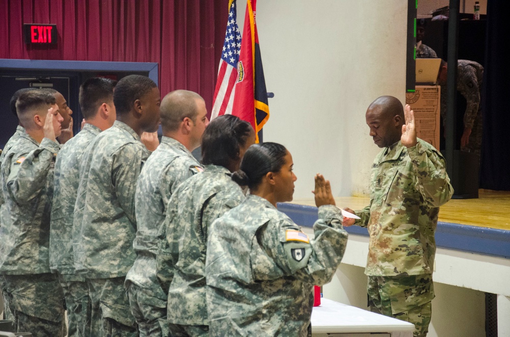 101st STB Soldiers inducted into the NCO Corps