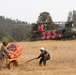 California Guard Chinooks drop water on Northern California wildfires