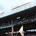 Army Reserve soldiers present the colors during Cubs home game