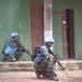 Indonesian National Armed Forces platoon executes cordon and search during Keris Aman 2015
