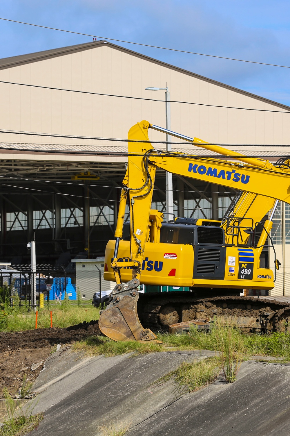 Construction underway on F-35B hangar