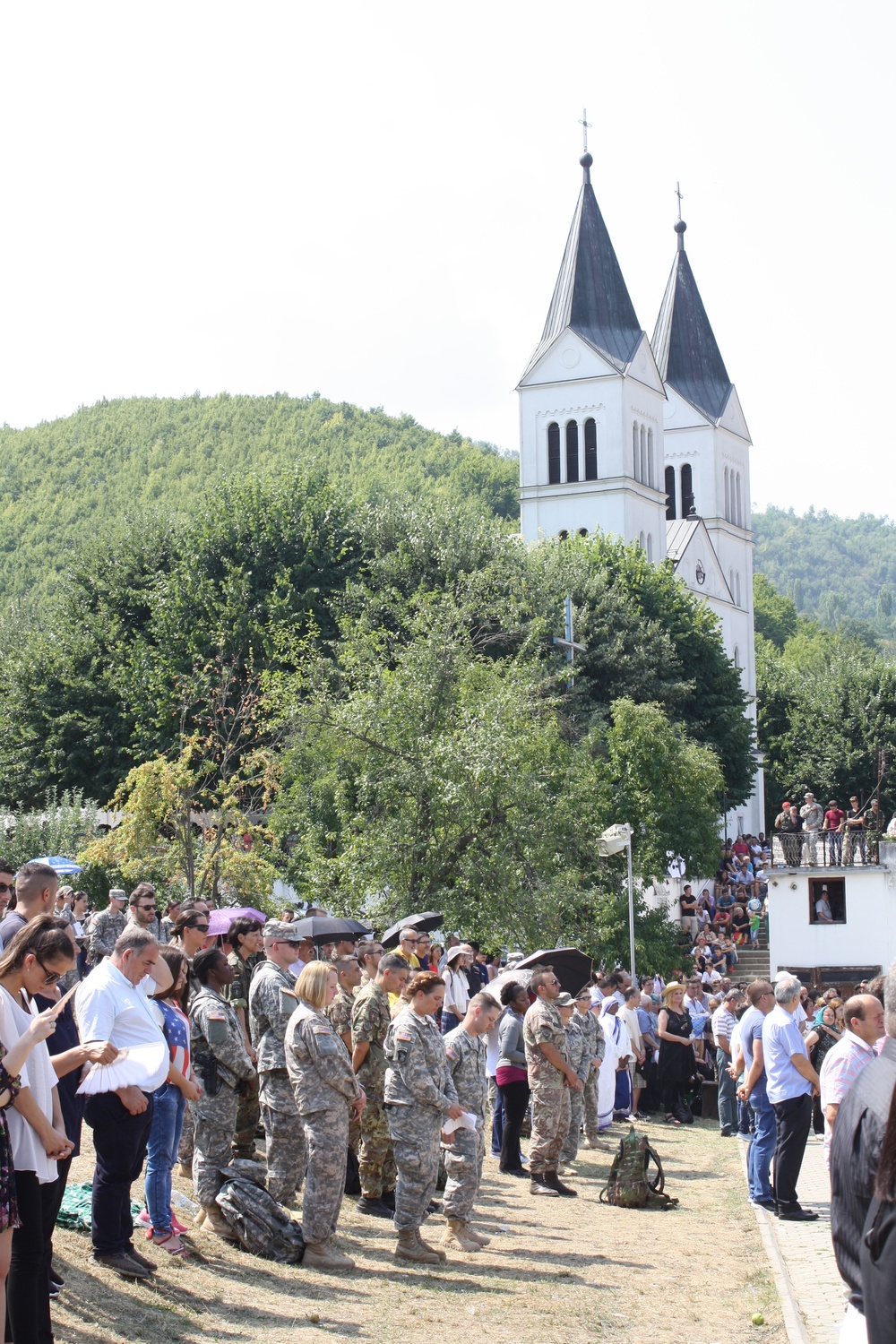 KFOR walks in Black Madonna Pilgrimage