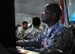 40th Infantry Division war-games battle scenarios in the desert