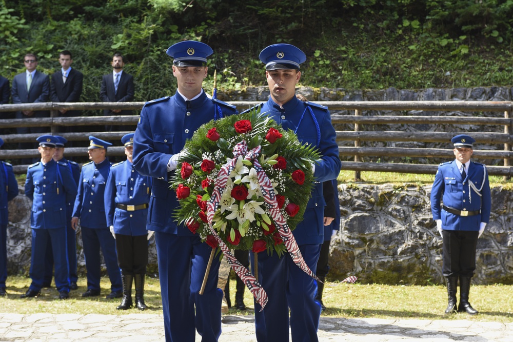 NATO HQ Sarajevo remembers fallen US diplomats