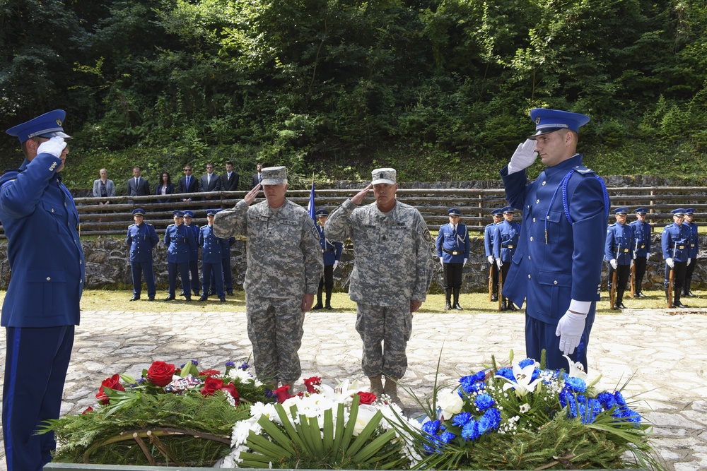 NATO HQ Sarajevo remembers fallen US diplomats