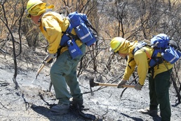 Cal Guard fights fires with Pulaski and McCleod