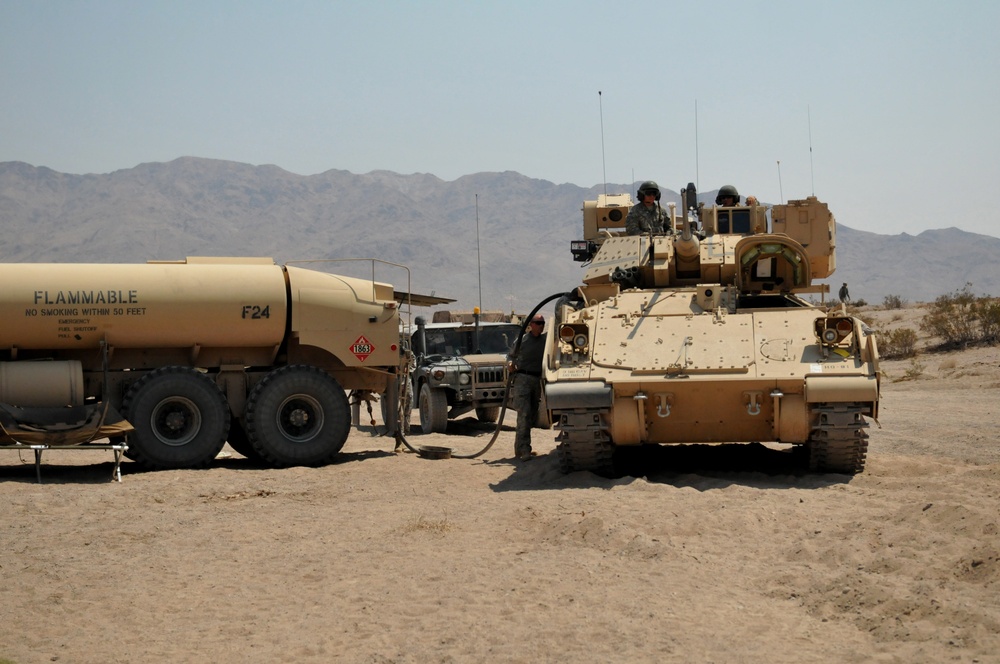 National Guard Soldiers prepare for tank battle