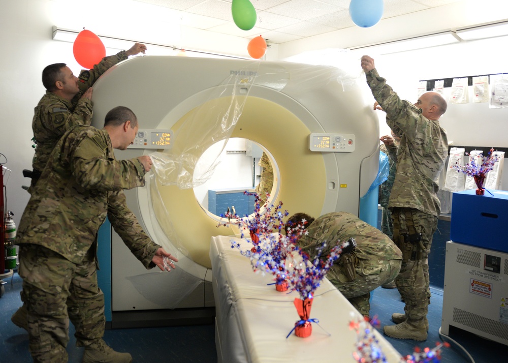 Craig Joint Theater Hospital receives exclusive new CT scanner