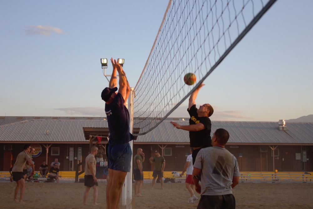 KFOR Soldiers face off in Camp Bondsteel volleyball tournament