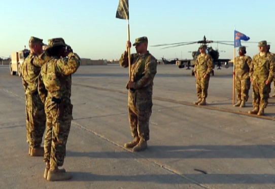 Saluting the Cased Colors