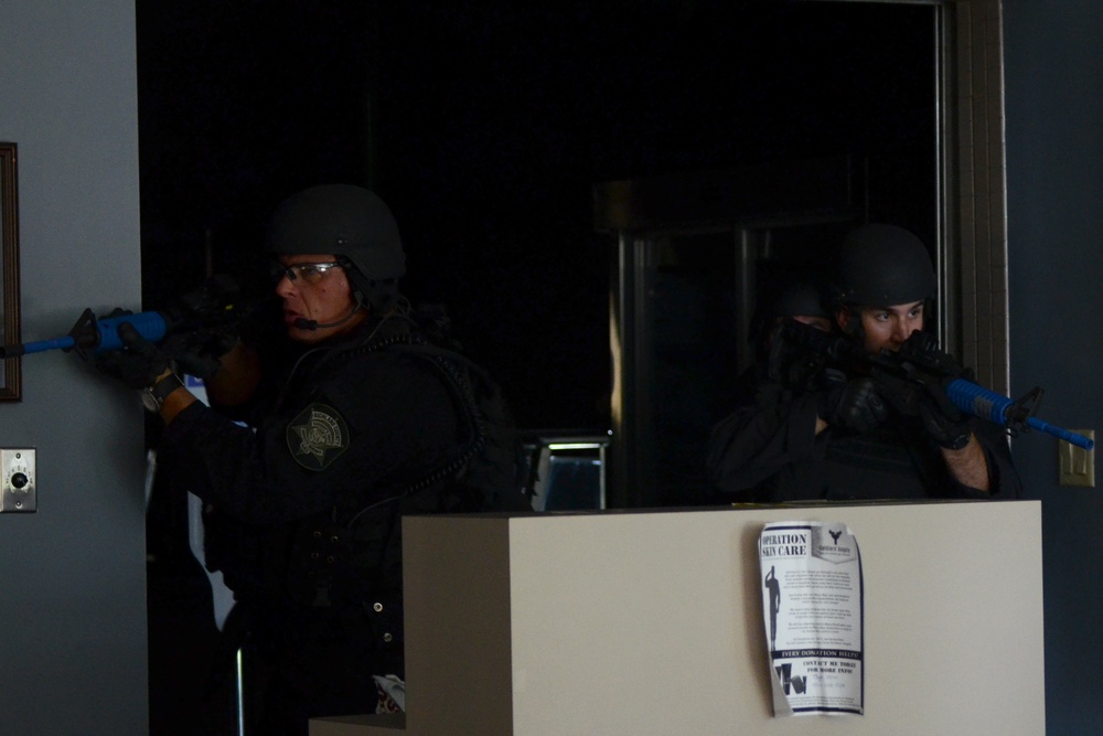 SCANG and Richland County Sheriff's Department partner for active shooter exercise 2015