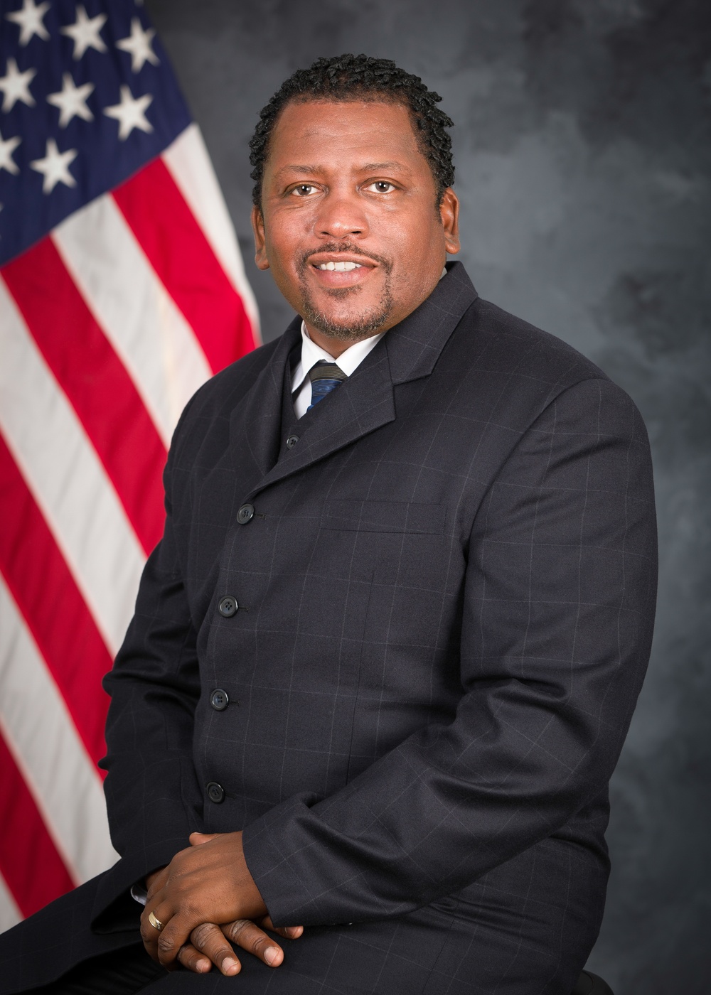 Official portrait of Management Analyst, Inspector General, Naval District Washington, Dushaun Harris